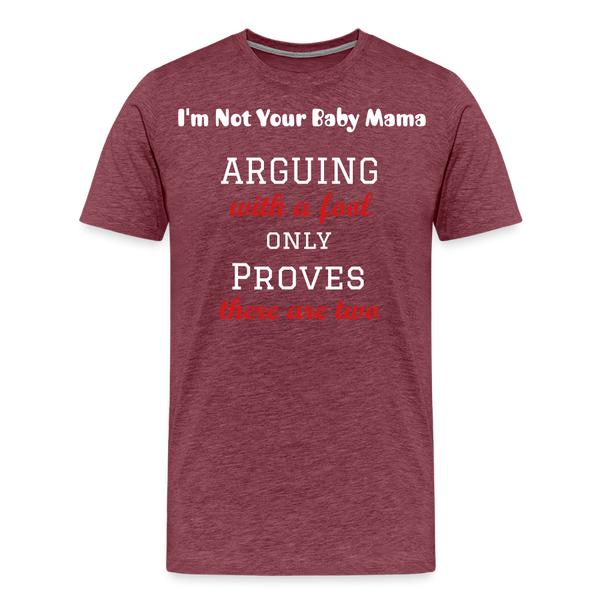 Arguing T-Shirt - heather burgundy