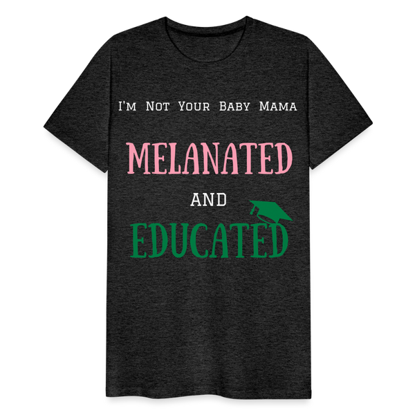 Melanated T Shirt - charcoal grey