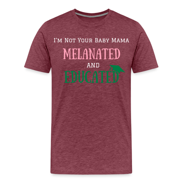 Melanated T-Shirt - heather burgundy