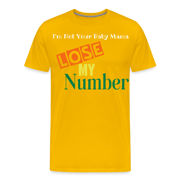 Lose My Number - sun yellow