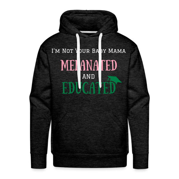 Melanated Hoodie - charcoal grey
