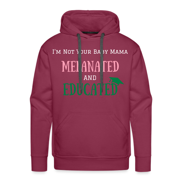 Melanated Hoodie - burgundy