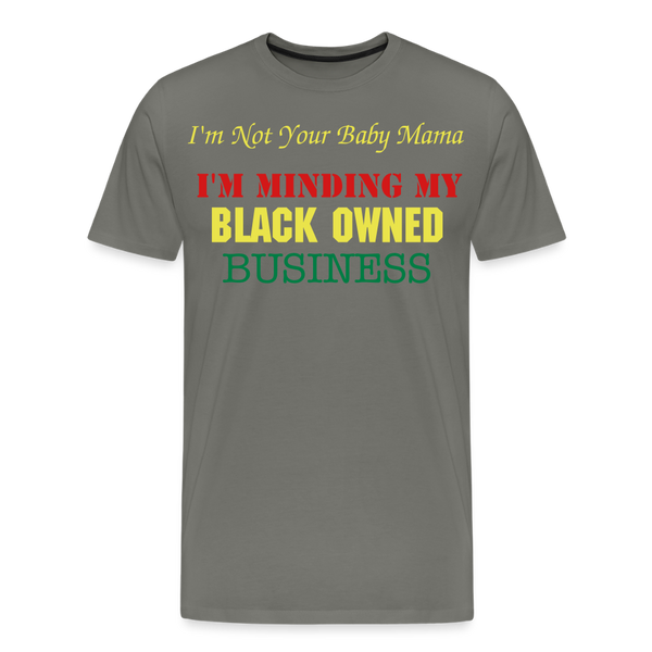 Black Owned T-Shirt - asphalt gray