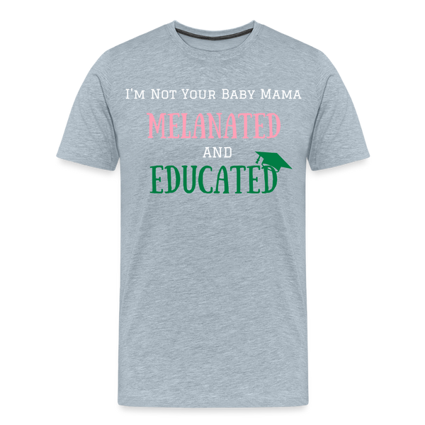 Melanated T-Shirt - heather ice blue