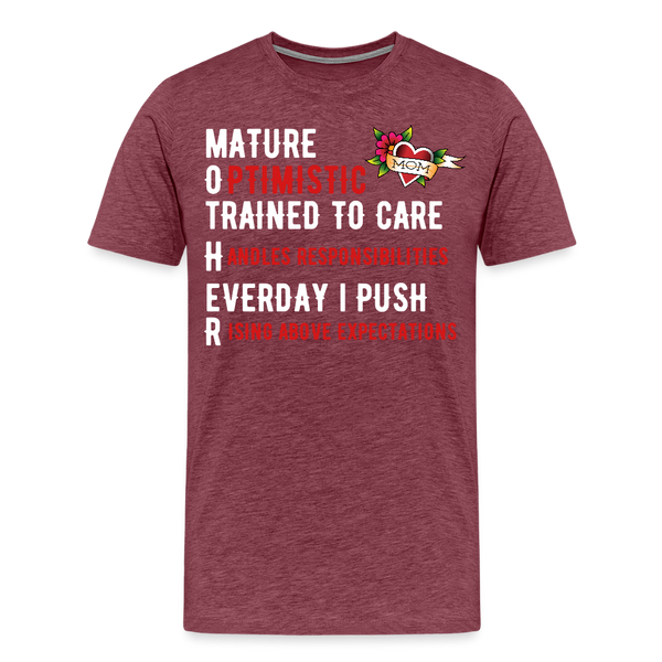 Mother T-Shirt - heather burgundy