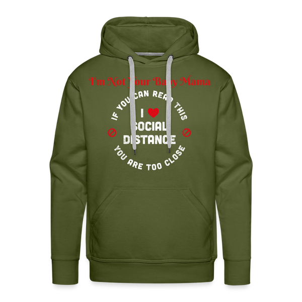 Social Distance Hoodie - olive green