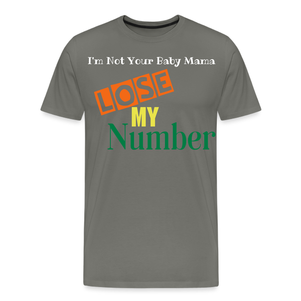 Lose My Number - asphalt gray