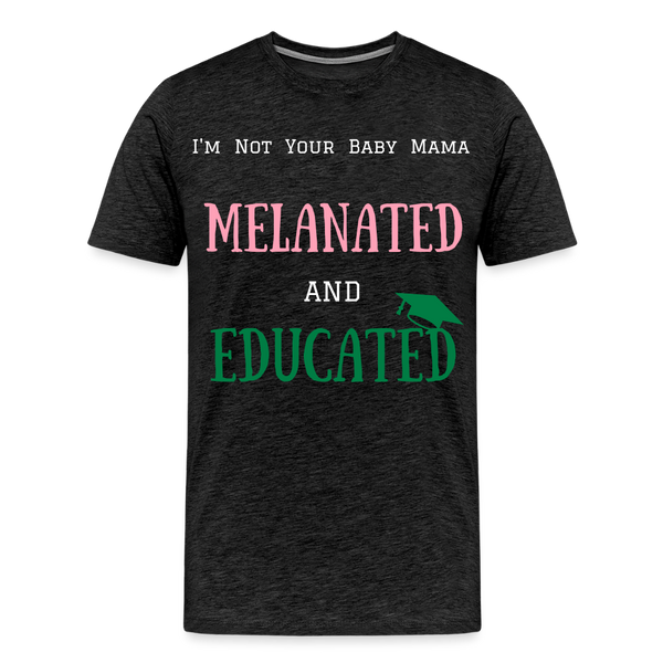 Melanated T Shirt - charcoal grey