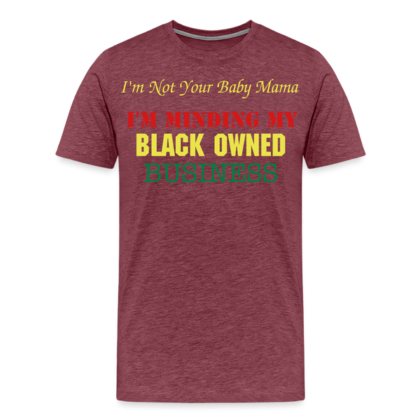 Black Owned T-Shirt - heather burgundy