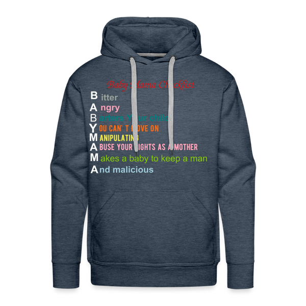 Baby Mama Hoodie - heather denim