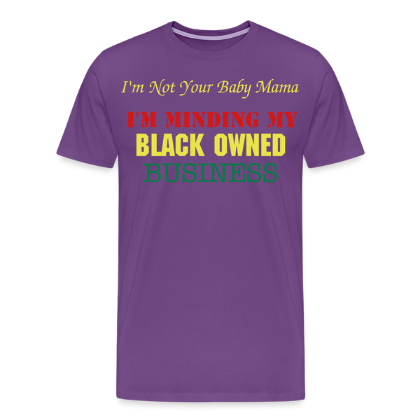 Black Owned T-Shirt - purple