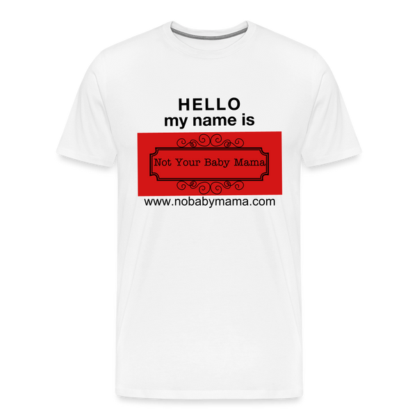 Hello My Name Is - white