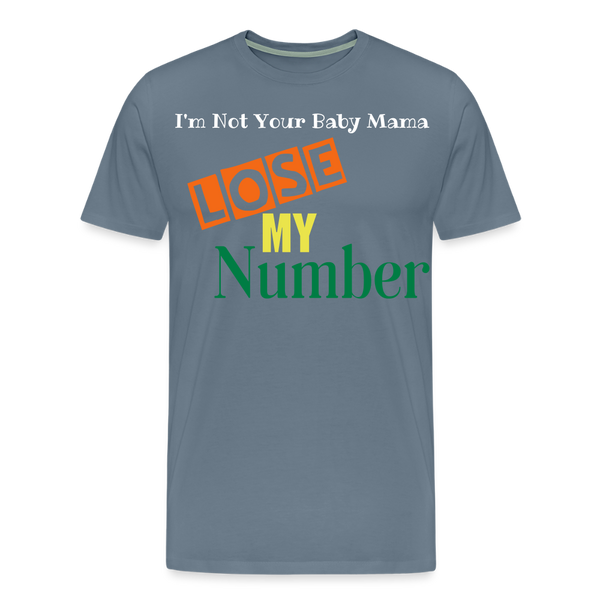 Lose My Number - steel blue
