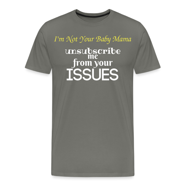 Unsubscribe T-Shirt - asphalt gray