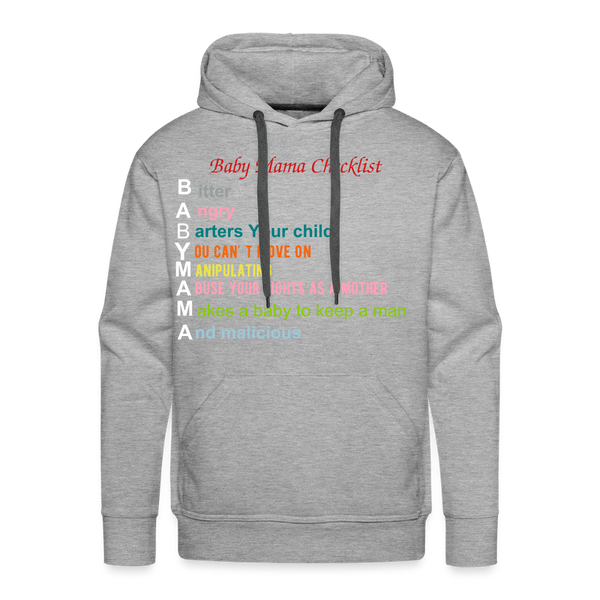Baby Mama Hoodie - heather grey
