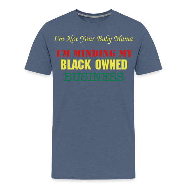 Black Owned T-Shirt - heather blue