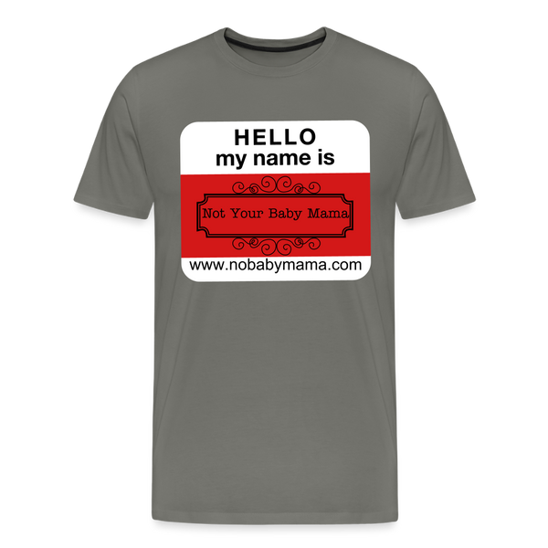Hello My Name Is - asphalt gray