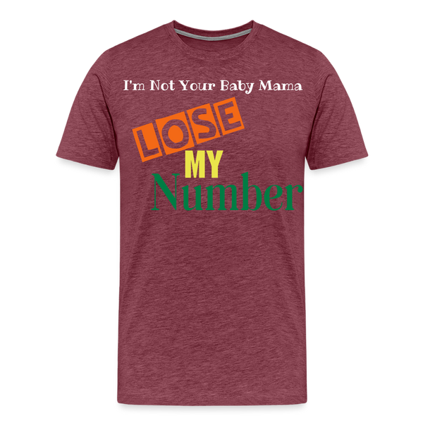 Lose My Number - heather burgundy