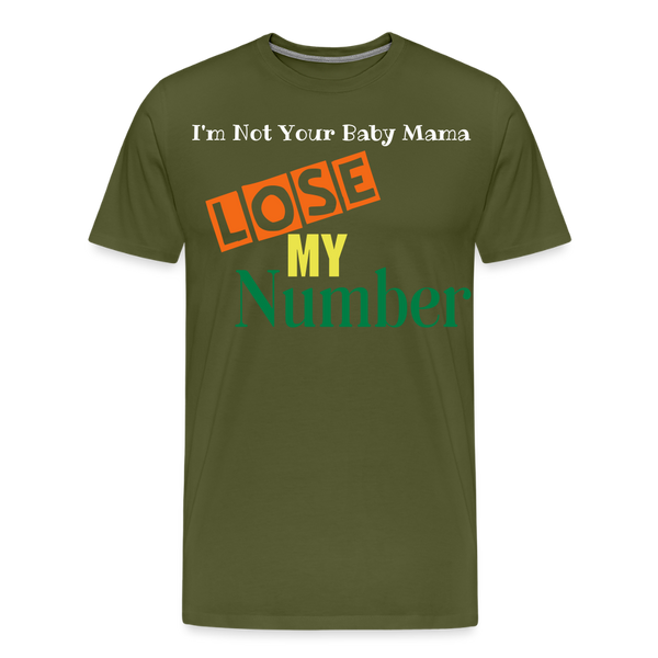 Lose My Number - olive green