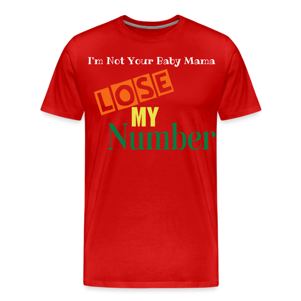 Lose My Number - red
