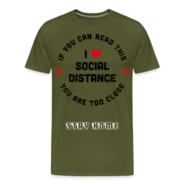 Social Distance - olive green