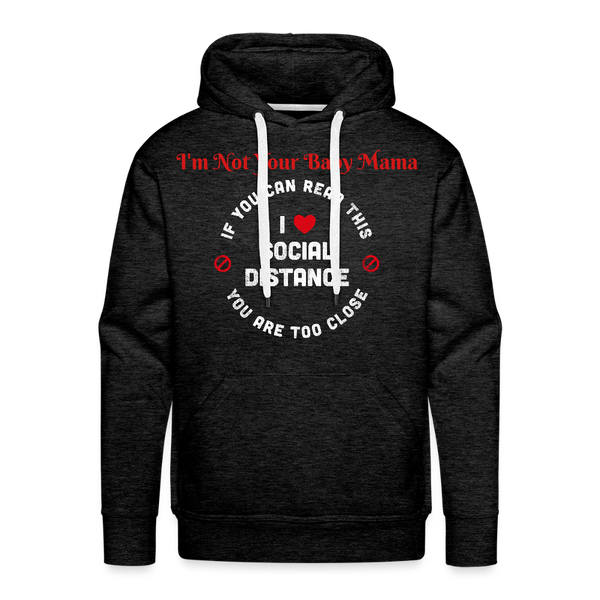 Social Distance Hoodie - charcoal grey