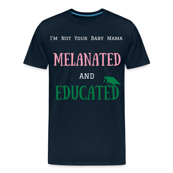 Melanated T Shirt - deep navy