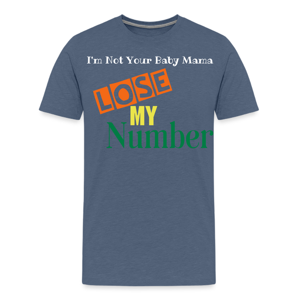 Lose My Number - heather blue