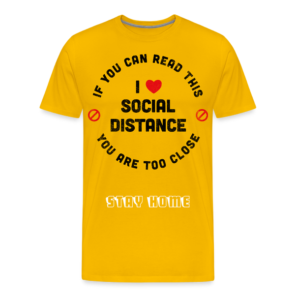 Social Distance - sun yellow