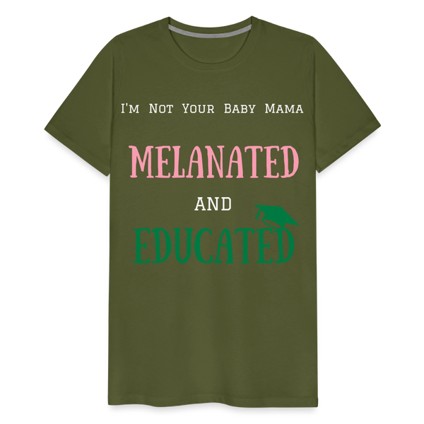 Melanated T Shirt - olive green
