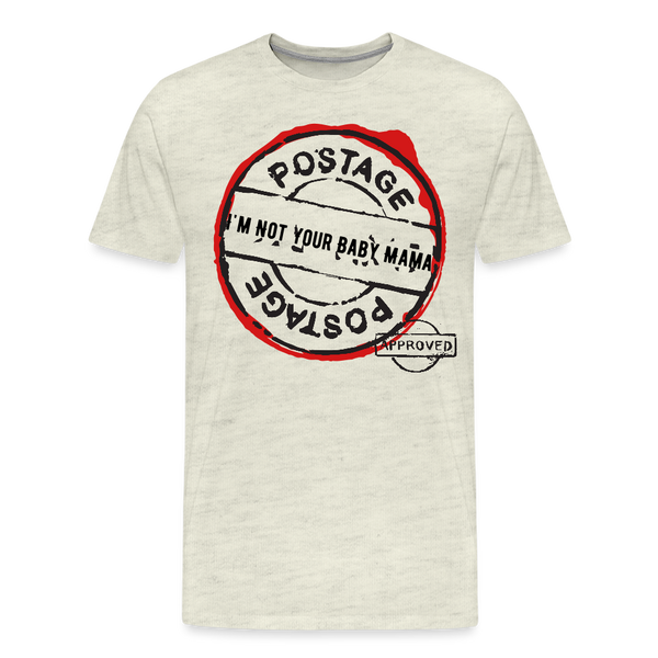 Postage T Shirt - heather oatmeal