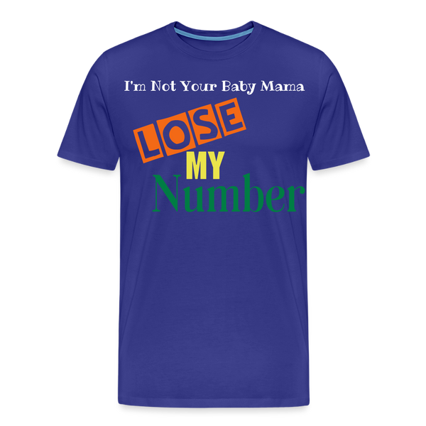 Lose My Number - royal blue