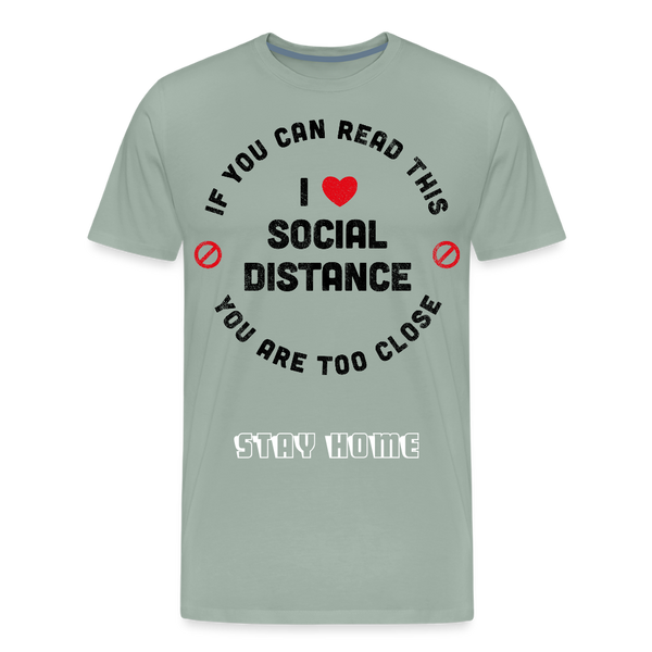 Social Distance - steel green