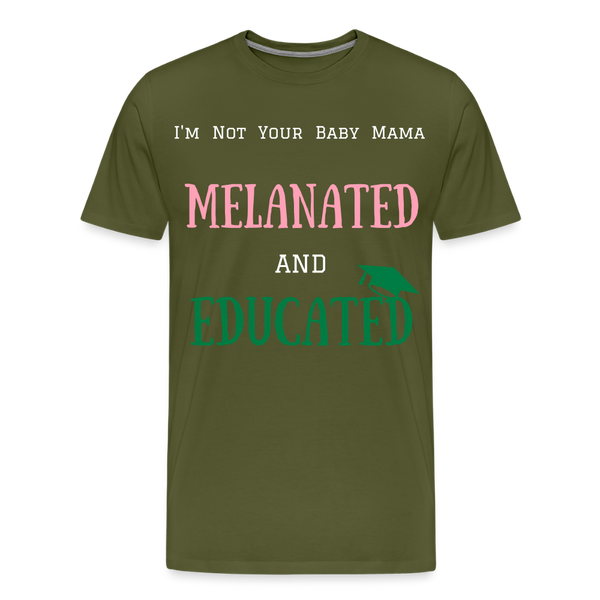 Melanated T Shirt - olive green