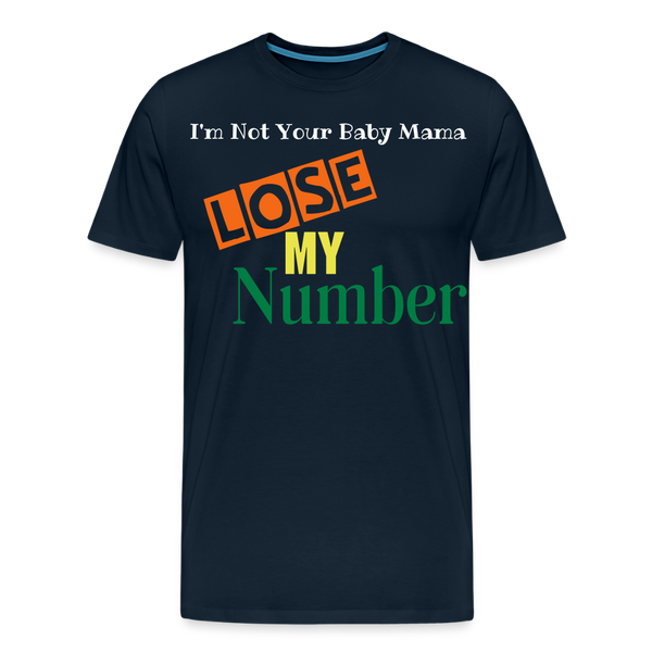 Lose My Number - deep navy