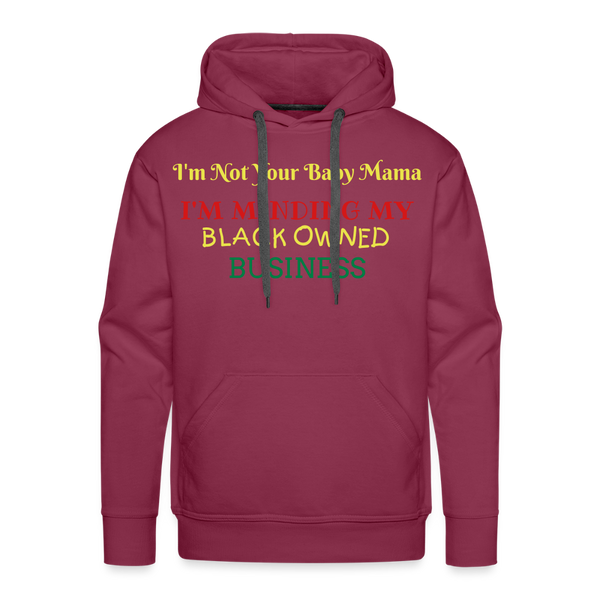 Black Owned Hoodie - burgundy