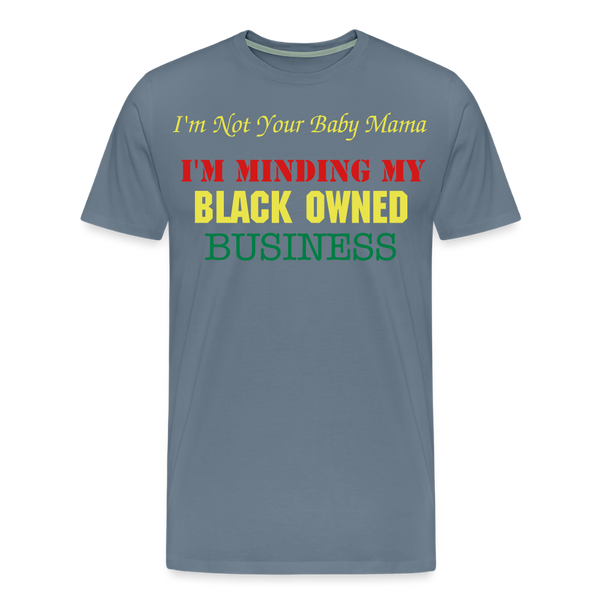 Black Owned T-Shirt - steel blue