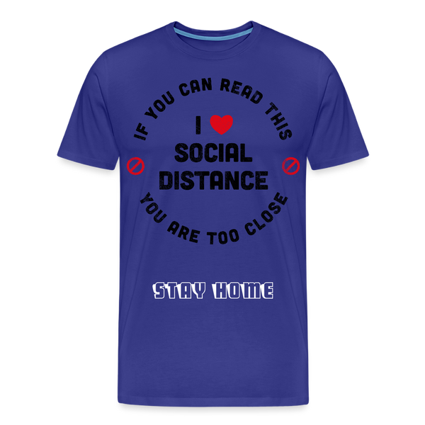 Social Distance - royal blue