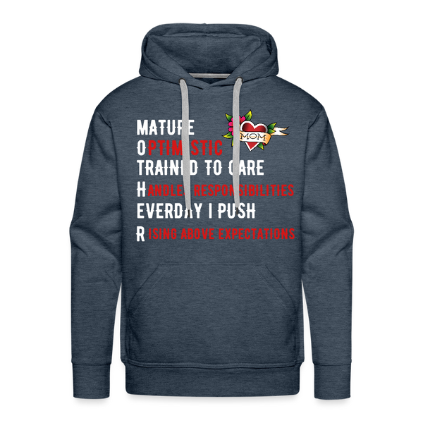 Mother Hoodie - heather denim