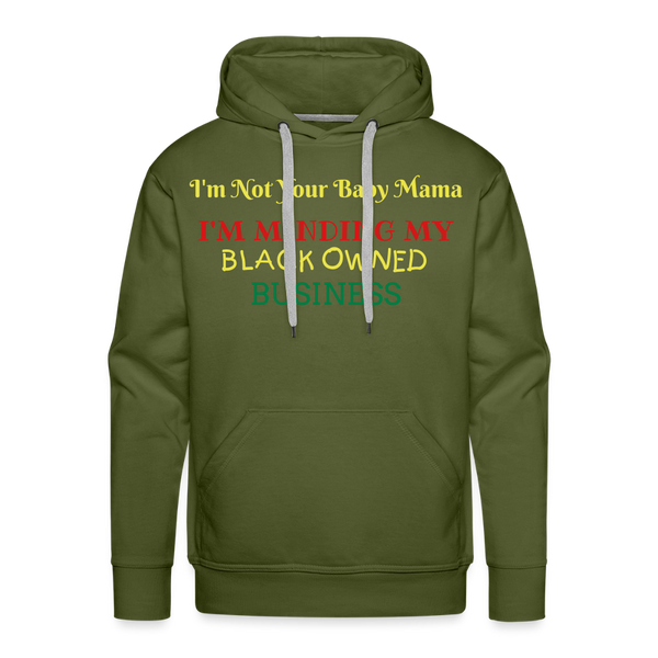 Black Owned Hoodie - olive green