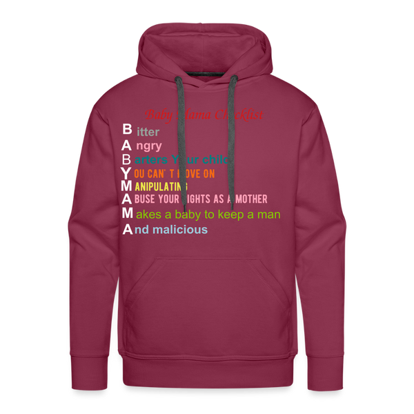 Baby Mama Hoodie - burgundy