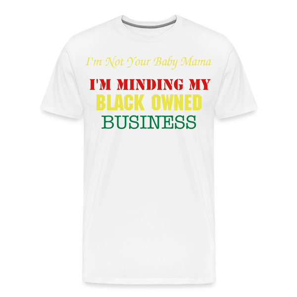 Black Owned T-Shirt - white
