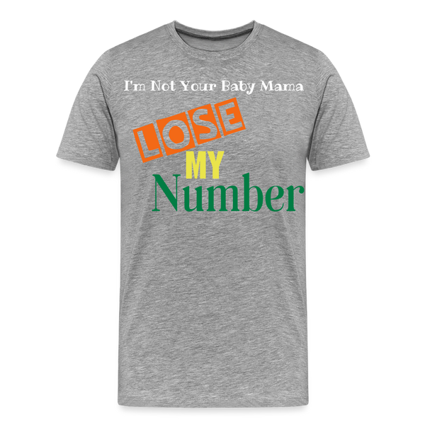 Lose My Number - heather gray