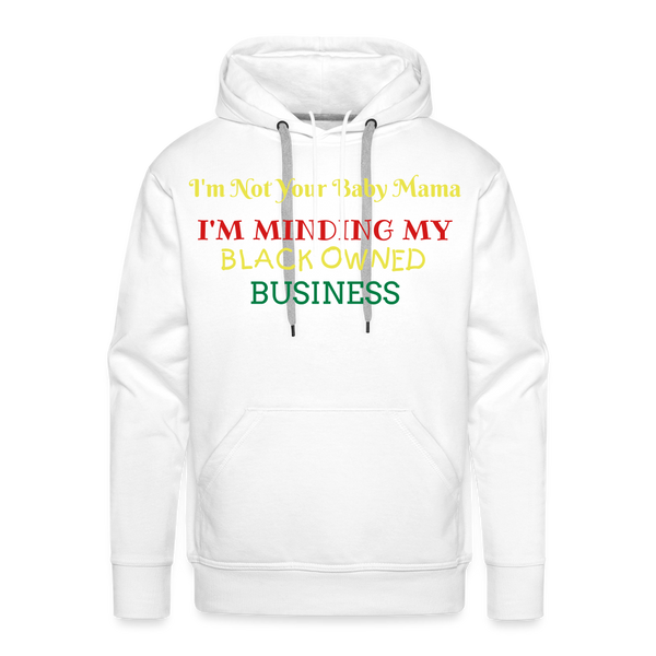 Black Owned Hoodie - white