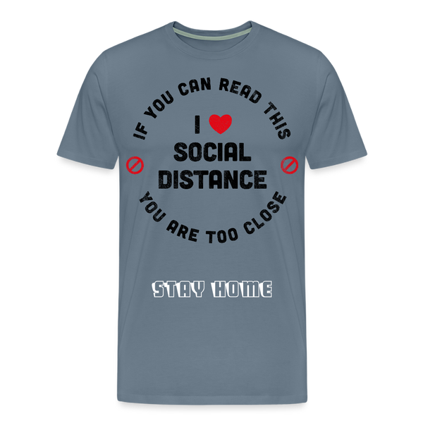 Social Distance - steel blue