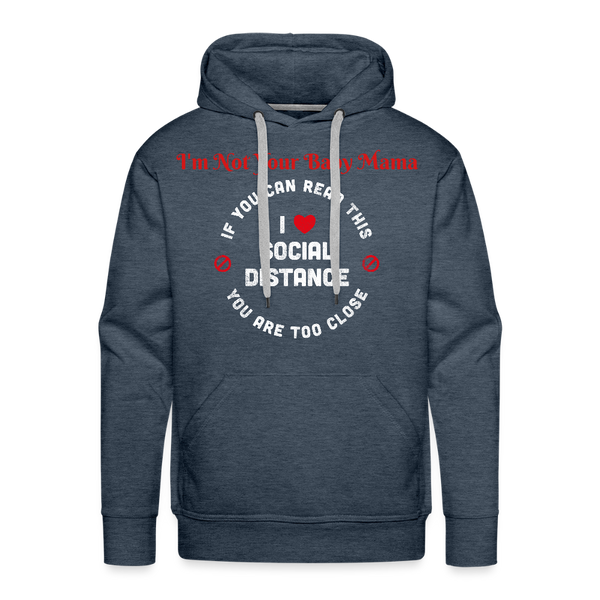 Social Distance Hoodie - heather denim