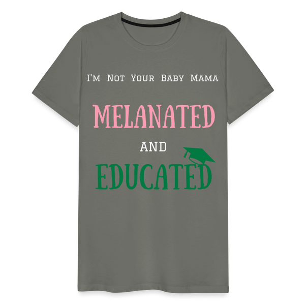 Melanated T Shirt - asphalt gray