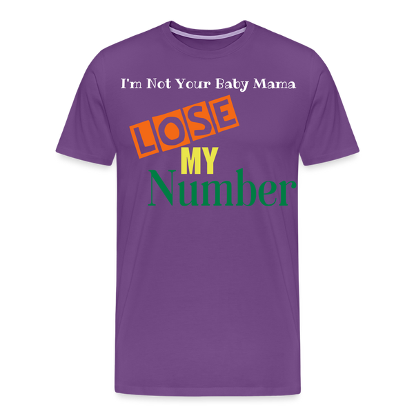 Lose My Number - purple