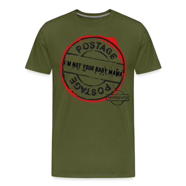 Postage T Shirt - olive green