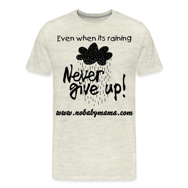 Never Give Up - heather oatmeal